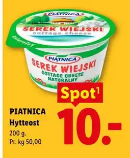 Lidl PIATNICA Hytteost tilbud