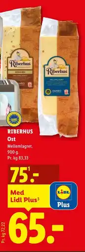 Lidl RIBERHUS Ost tilbud