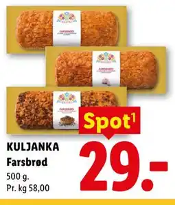 Lidl KULJANKA Farsbrød tilbud
