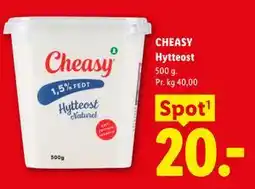 Lidl CHEASY Hytteost tilbud