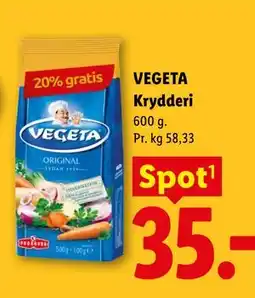 Lidl VEGETA Krydderi tilbud