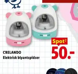 Lidl CRELANDO Elektrisk blyantspidser tilbud