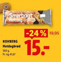Lidl KOHBERG Hotdogbrød tilbud