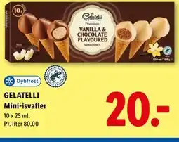 Lidl GELATELLI Mini-isvafler tilbud