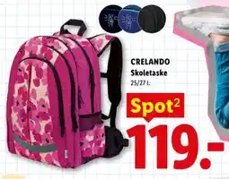 Lidl CRELANDO Skoletaske tilbud