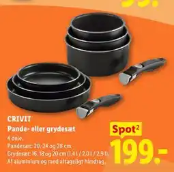 Lidl CRIVIT Pande- eller grydesæt tilbud