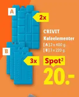 Lidl CRIVIT Køleelementer tilbud