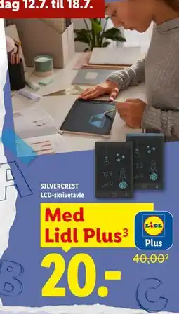 Lidl SILVERCREST LCD-skrivetavle, App-pris tilbud