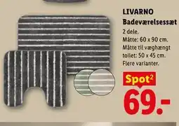 Lidl LIVARNO Badeværelsessæt tilbud