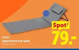 Lidl CRIVIT Liggeunderlag med ryglæn tilbud