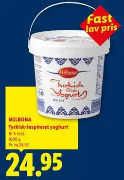 Lidl MILBONA Tyrkisk-inspireret yoghurt tilbud