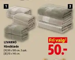 Lidl LIVARNO Håndklæde tilbud