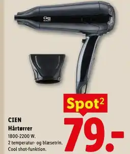 Lidl CIEN Hårtørrer tilbud