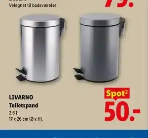 Lidl LIVARNO Toiletspand tilbud