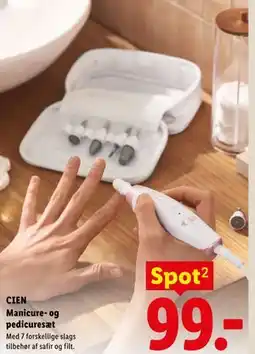 Lidl CIEN Manicure- og pedicuresæt tilbud