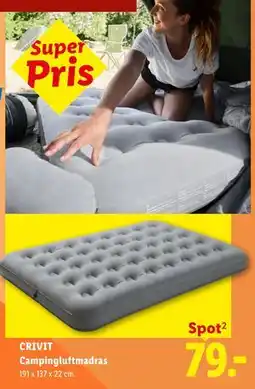 Lidl CRIVIT Campingluftmadras tilbud