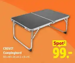 Lidl CRIVIT Campingbord tilbud