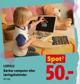 Lidl LUPILU Bærbar computer eller læringskalender tilbud
