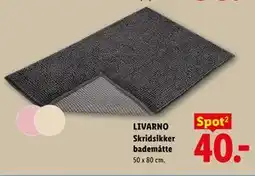 Lidl LIVARNO Skridsikker bademåtte tilbud