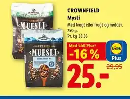 Lidl CROWNFIELD Mysli, App-pris tilbud