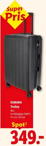 Lidl ESMARA Trolley tilbud
