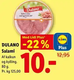 Lidl DULANO Salami, App-pris tilbud