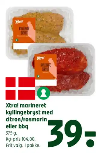 Coop 365 Xtra! marineret kyllingebryst med citron/rosmarin eller bbq tilbud