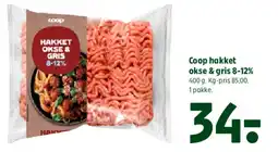 Coop 365 Coop hakket okse & gris 8-12% tilbud