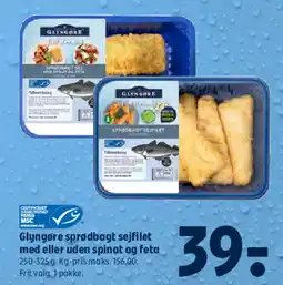 Coop 365 Glyngøre sprødbagt sejfilet med eller uden spinat og feta tilbud