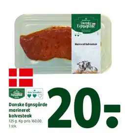 Coop 365 Danske Egnsgårde marineret kalvesteak tilbud