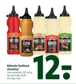 Coop 365 Bähncke fastfood dressing* tilbud