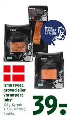 Coop 365 Irma røget, gravad eller varmrøget laks* tilbud
