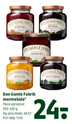 Coop 365 Den Gamle Fabrik marmelade* tilbud