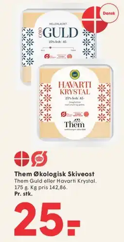 SPAR Them Økologisk Skiveost tilbud