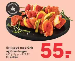 SPAR Grillspyd med Gris og Grøntsager tilbud