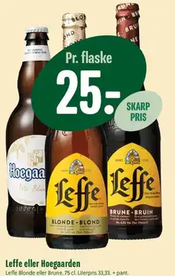 Min Købmand Leffe eller Hoegaarden tilbud