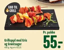 Min Købmand Grillspyd med Gris og Grøntsager tilbud