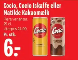 Min Købmand Cocio Iskaffe eller Matilde kakaomælk tilbud