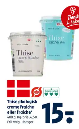Coop 365 Thise økologisk creme fraiche eller fraiche* tilbud