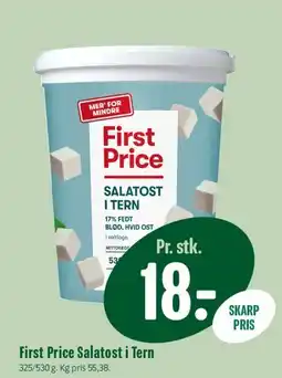 Min Købmand First Price Salatost i tern tilbud