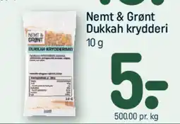 REMA 1000 Nemt & Grønt Dukkah krydderi tilbud