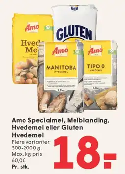 SPAR Amo Specialmel, Melblanding, Hvedemel eller Gluten Hvedemel tilbud
