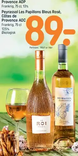 REMA 1000 Le Roi de Soleil Rosé / Peyrassol Les Papillons Bleus Rosé tilbud