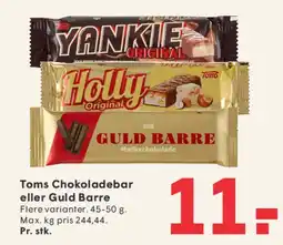 SPAR Toms Chokoladebar eller Guld Barre tilbud