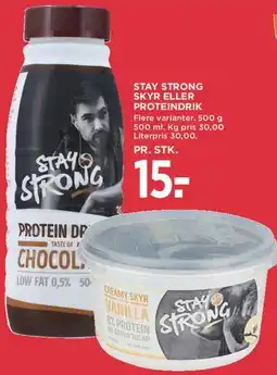 MENY Stay Strong skyr eller proteindrik tilbud