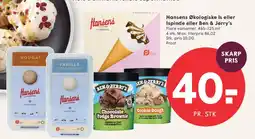 SPAR Hansens Økologiske is / Ben & Jerry's tilbud
