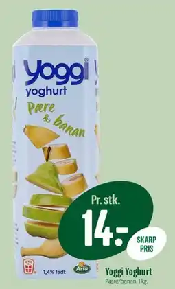 Min Købmand Yoggi Yoghurt Pære & banan tilbud