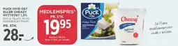 MENY Puck hvid ost eller Cheasy hytteost (medlemspris) tilbud