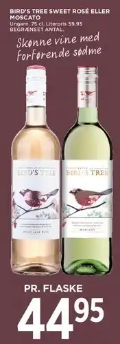 MENY Bird's Tree Sweet Rosé eller Moscato tilbud