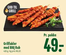 Min Købmand Grillfakler med BBQ Rub tilbud